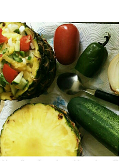 A picture of Pineapple salsa.