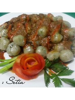 Foto resep Cilok Ikan Peda Bumbu Kacang