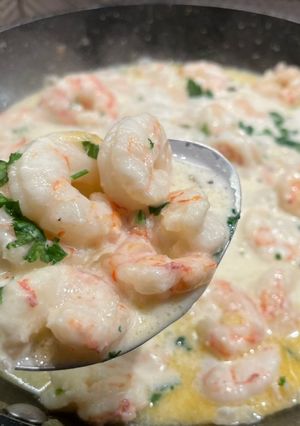 Tejszínes garnéla recept fotója