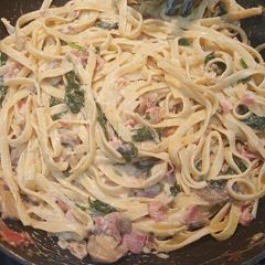 A picture of Creamy Prosciutto Pasta.