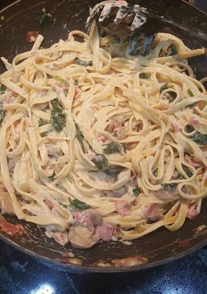 A picture of Creamy Prosciutto Pasta.