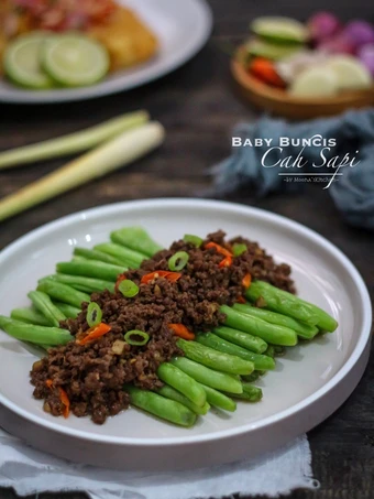 Cara Gampang Membikin Resep  Baby Buncis Cah Sapi yang Lezat, Lezat Sekali