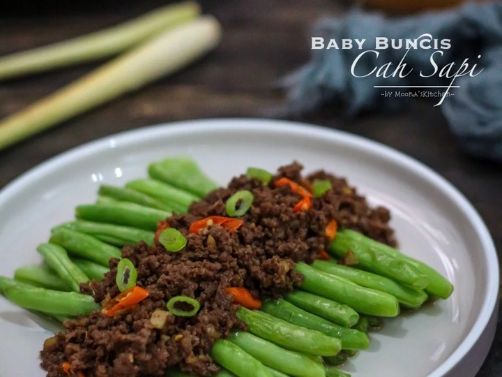 Cara Gampang Membikin Resep  Baby Buncis Cah Sapi yang Lezat, Lezat Sekali