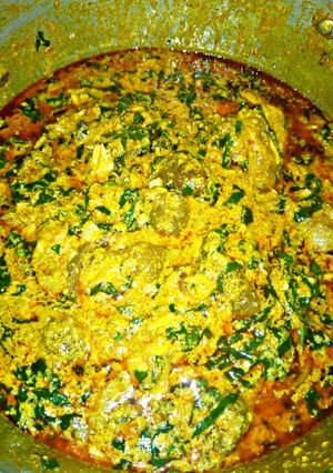 A picture of Equsi soup.