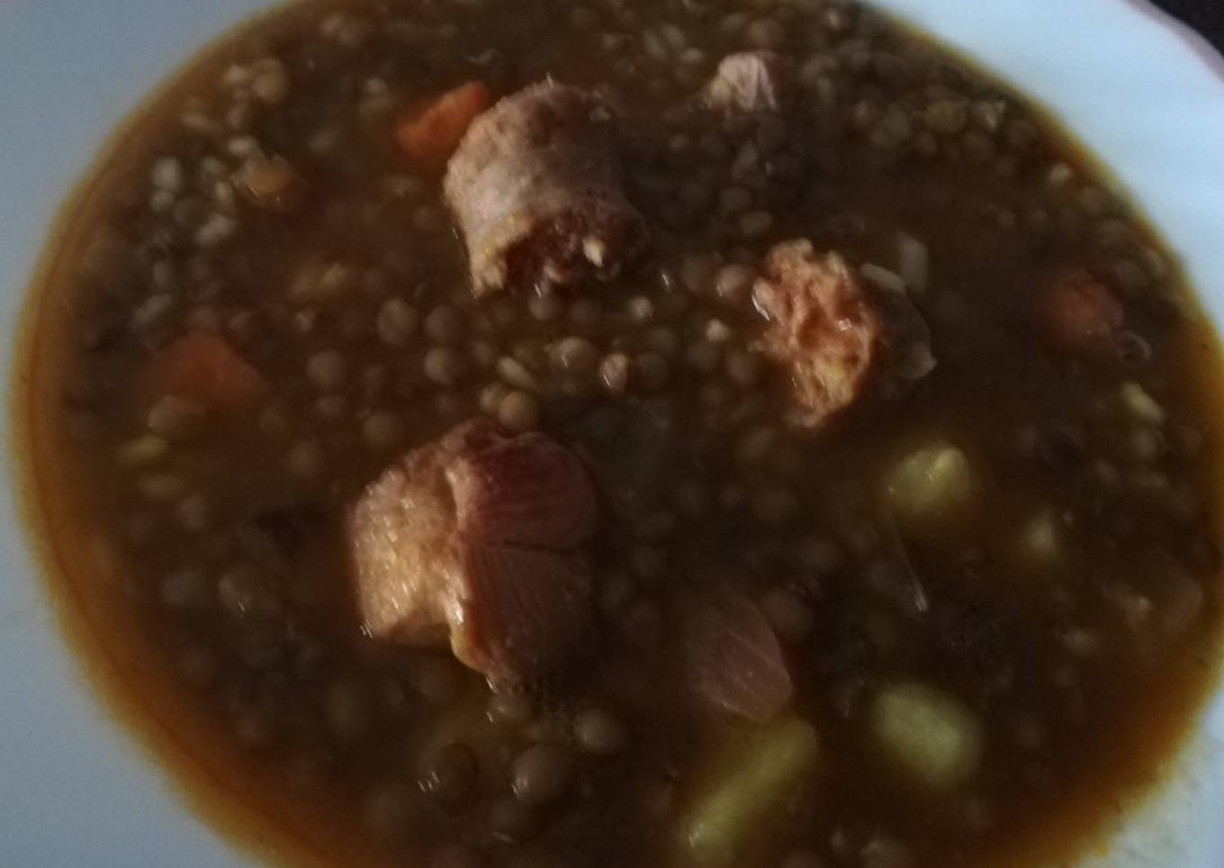 Lentejas con carne o sin carne