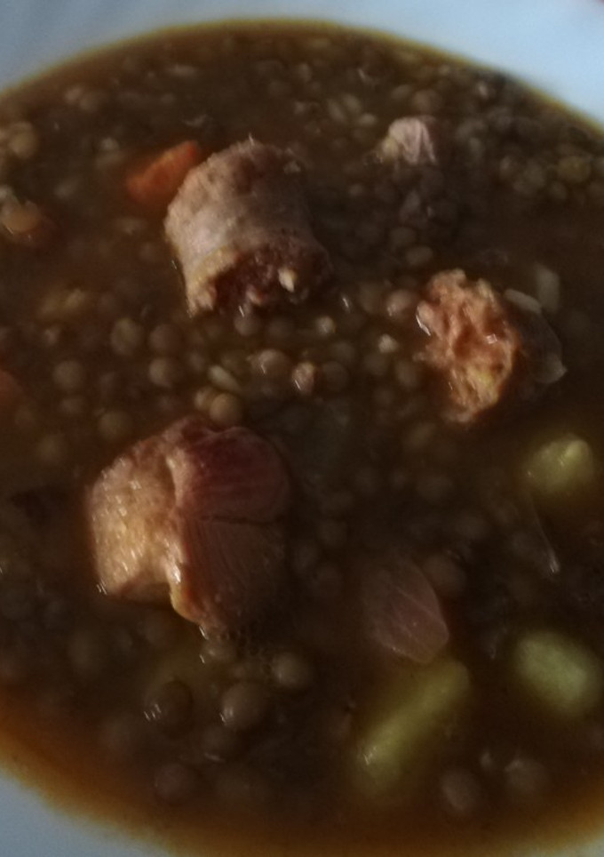 Una foto de Lentejas con carne o sin carne