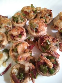 Una foto de Champiñones rellenos