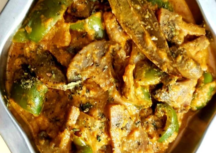 Recipe of Any-night-of-the-week Kadai Mushroom gravy