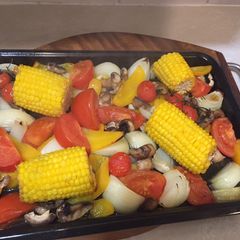 A picture of Quick roast vegetables.