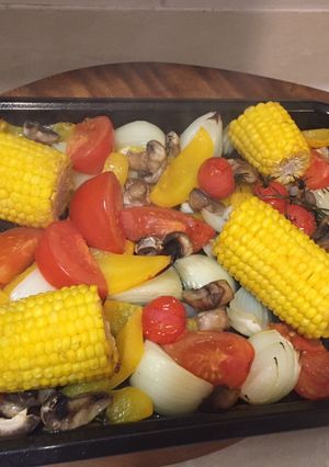 A picture of Quick roast vegetables.
