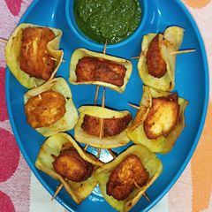 A picture of Paneer Potato Pockets -- A Perfect Snack for Every Occasion.