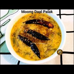 A picture of Moong Daal Palak.