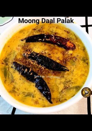 A picture of Moong Daal Palak.