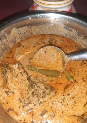 A picture of Hyderabadi karele ka salan mazedaar 🤤.