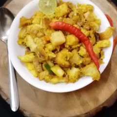 A picture of Bread Upma.