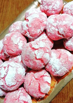 Foto di Biscotti rosa morbidi