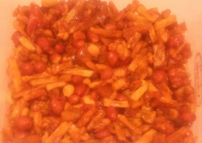 Standar Bagaimana cara buat Kering tempe, kacang, kentang hidangan Lebaran dijamin nagih banget