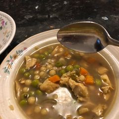 A picture of Wedding soup my style.