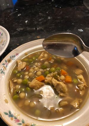 A picture of Wedding soup my style.