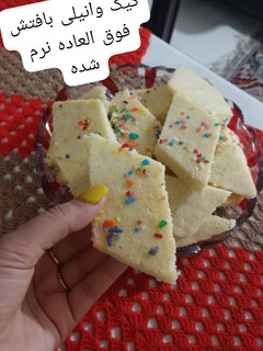 عکسی از دستور کیک وانیلی