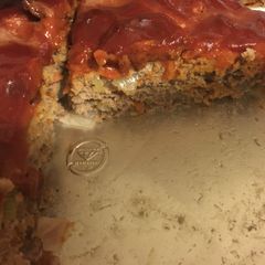A picture of Turkey meatloaf.
