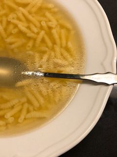 Pulykanyak leves csigatésztával recept fotója