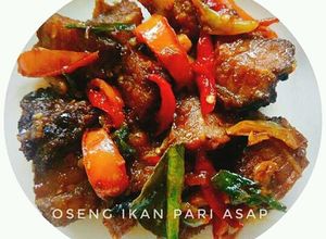 Foto resep Oseng ikan pari asap (iwak pe)
