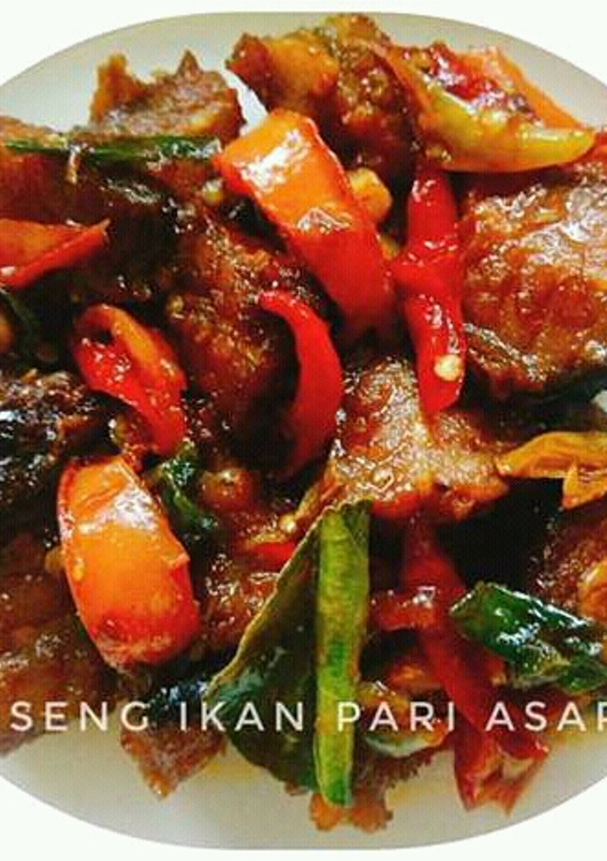 Foto resep Oseng ikan pari asap (iwak pe)
