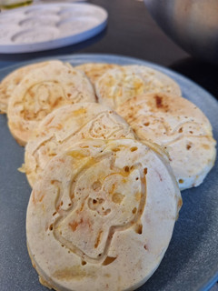 Une photo de Pancake cheddar carotte