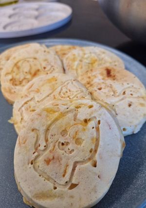 Une photo de Pancake cheddar carotte