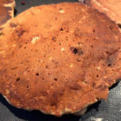 A picture of Vegan Peanut Butter Banana Pancakes.