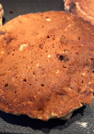 A picture of Vegan Peanut Butter Banana Pancakes.