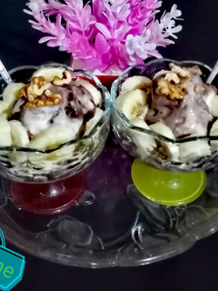 عکسی از دستور دسر موزی
