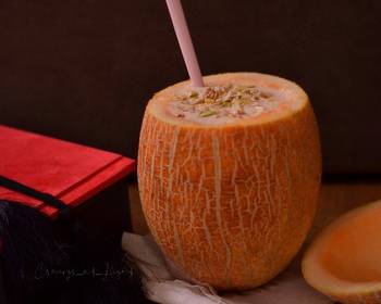 Ready to Serve Musk Melon Cantaloupe Milk Shake Delicious Nutritious
