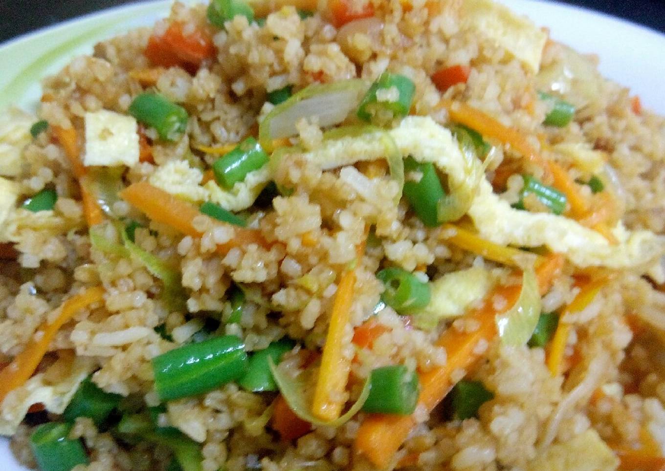 Left over fried vegetable rice