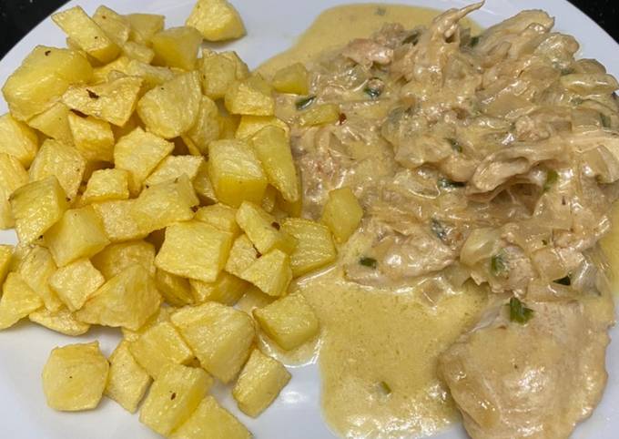 pollo con papas