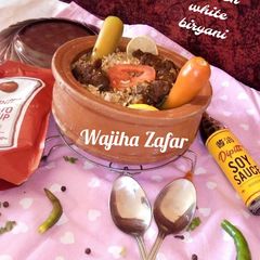 A picture of Mutton White Biryani.