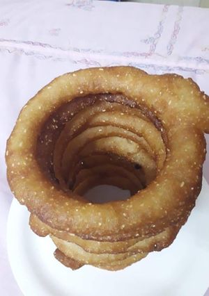 A picture of Nepali Sel Roti (Nepali Rice Donut Recipe).