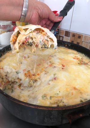 Una foto de Lasaña de verduras