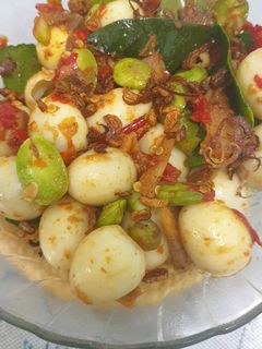 Foto resep Oseng pete telur puyuh