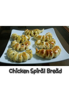 A picture of Chicken Spiral bread.