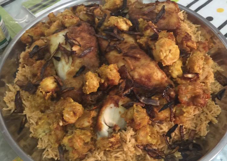 سمك بالأرز