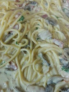 Foto resep Spaghetti in creamy mushroom sauce