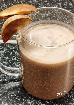 A picture of Choco Chikoo Smoothie !!.