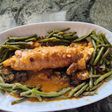 Solomillo de cerdo relleno, agridulce con frutos secos