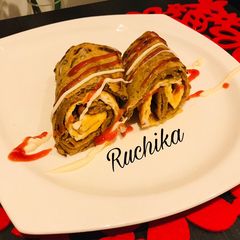 Egg Parantha Roll A picture of Egg Parantha Roll.