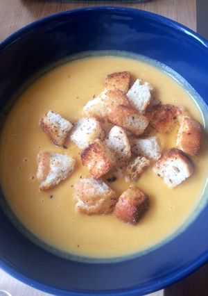 🥘Sütőtökös édesburgonyás krémleves🥘 recept fotója