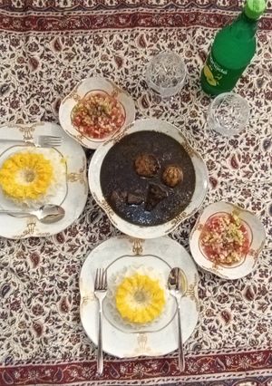 عکسی از دستور خورش سبزی فوق العاده 🥰
