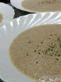 Una foto de Crema de Berenjenas 🍆y Champiñones 🍄