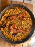 Squid and Prawn Paella